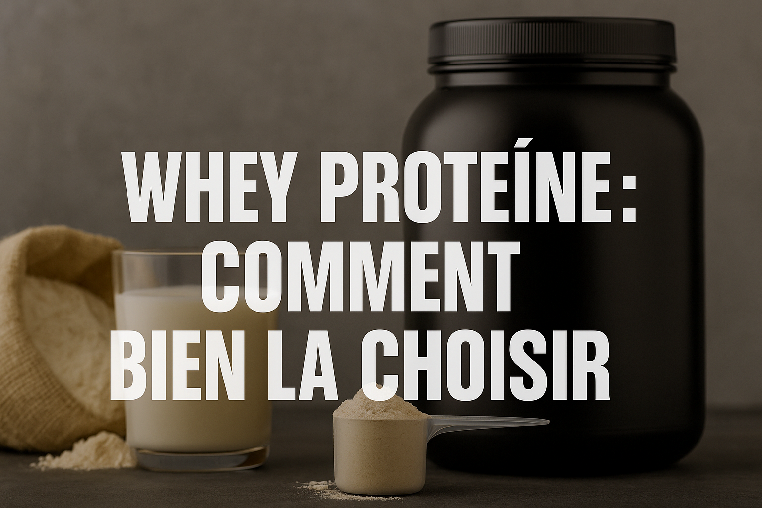 Choisir sa whey protéine